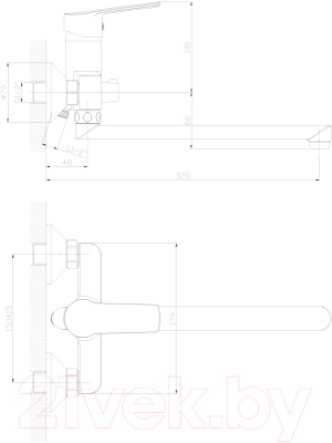 Смеситель Decoroom DR38043