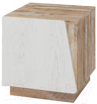 Прикроватная тумба Мебель-КМК Лайт 1Д 0551.10 (дуб юккон/дуб полярный)