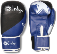 Боксерские перчатки Indigo PS-505 (4oz, синий) - 