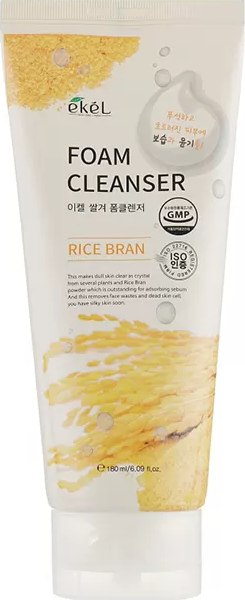 Пенка для умывания Ekel Rice Bran Foam Cleanser (180мл)