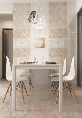 Бордюр Beryoza Ceramica Астерия светло-бежевый (300х95)
