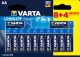 Комплект батареек Varta Longlife Power AA 1.5V LR6 / 04906121472 (12шт) - 