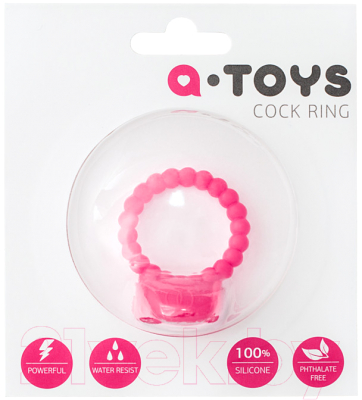 Виброкольцо ToyFa A-Toys / 769006 (розовый)