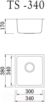 Мойка кухонная Tolero TS-340