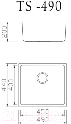 Мойка кухонная Tolero TS-490