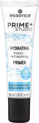 Основа под макияж Essence Prime+Studio hydrating +Skin refreshing primer (30мл)