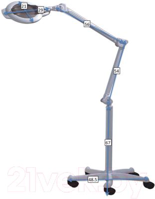 Лампа-лупа O-Chi LED H6001L (на штативе)
