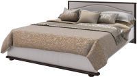 Полуторная кровать Мебель-КМК 1200 Сицилия 0852.17 (белый/дуб портовый/дуб полярный) - 