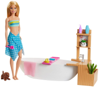 

Комплект аксессуаров для кукольного домика Barbie, Ванная комната / GJN32