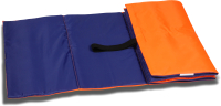 Коврик для йоги и фитнеса Indigo SM-043 (оранжевый/синий) - 