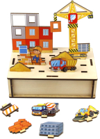 Развивающая игрушка WoodLand Toys Панорама. Стройка / 151104 - 