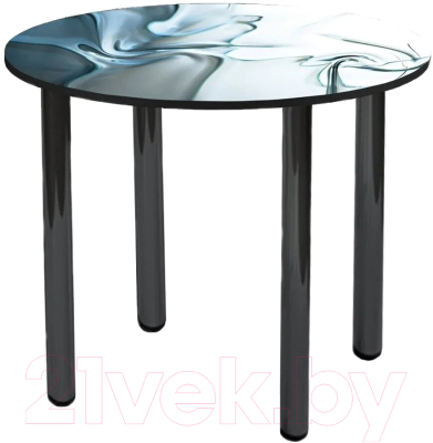 Обеденный стол Solt №97 круглый (ноги черные)