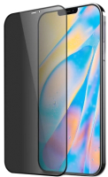 Защитное стекло для телефона Case Full Glue Privacy для iPhone 12 Mini (черный глянец) - 