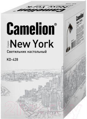 Настольная лампа Camelion New York KD-428 С30 / 13047 (хром)