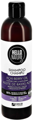 Шампунь для волос Hello Nature Acai Berry Oil (300мл)
