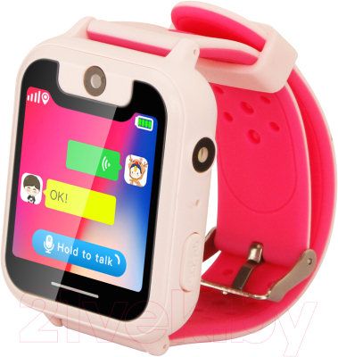 Умные часы детские Wonlex KT07S/T15 (розовый)