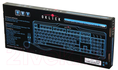 Клавиатура Oklick 170M (черный)