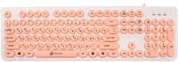 Клавиатура Oklick 400MR (белый/розовый) - 