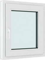 Окно ПВХ Brusbox Elementis Kale Поворотно-откидное правое 3 стекла (800x600x70) - 