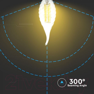 Лампа V-TAC 4 ВТ 400LM Е14 2700К SKU-4308
