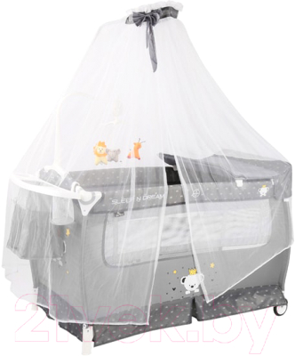 

Кровать-манеж Lorelli, Sleep N Dream Rocker Grey Bear / 10080342075