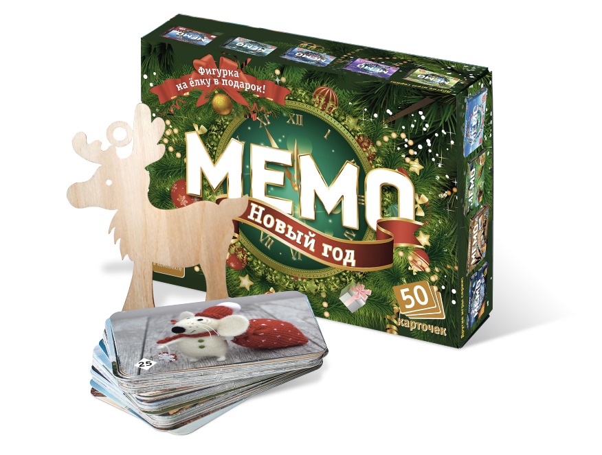 Настольная игра Нескучные игры Мемо Новый год / 8033 — фото 3