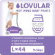 Миниатюра изображения товара Подгузники-трусики детские Lovular Hot Wind L 9-14кг / 429111 (44шт)