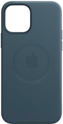 Чехол-накладка Apple Leather Case With MagSafe для iPhone 12 Mini Baltic Blue / MHK83