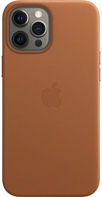 Чехол-накладка Apple Case With MagSafe для iPhone 12 Pro Max Saddle Brown / MHKL3