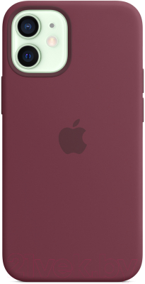 Чехол-накладка Apple Silicone Case With MagSafe для iPhone 12 Mini Plum / MHKQ3