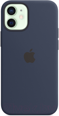 Чехол-накладка Apple Silicone Case with MagSafe для iPhone 12 Mini Deep Navy / MHKU3