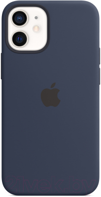 Чехол-накладка Apple Silicone Case with MagSafe для iPhone 12 Mini Deep Navy / MHKU3