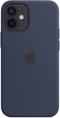 Чехол-накладка Apple Silicone Case with MagSafe для iPhone 12 Mini Deep Navy / MHKU3