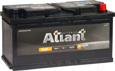 Автомобильный аккумулятор Atlant Black R+ (100 А/ч)