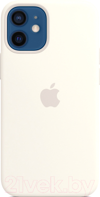 Чехол-накладка Apple Silicone Case With MagSafe для iPhone 12 Mini White / MHKV3