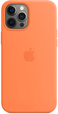 Чехол-накладка Apple Silicone Case With MagSafe для iPhone 12 Pro Max Kumquat / MHL83