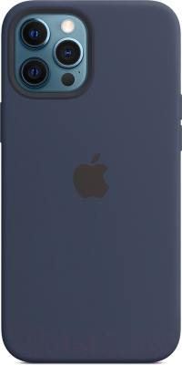 

Чехол-накладка Apple, Silicone Case With MagSafe для iPhone 12 ProMax Deep Navy/ MHLD3
