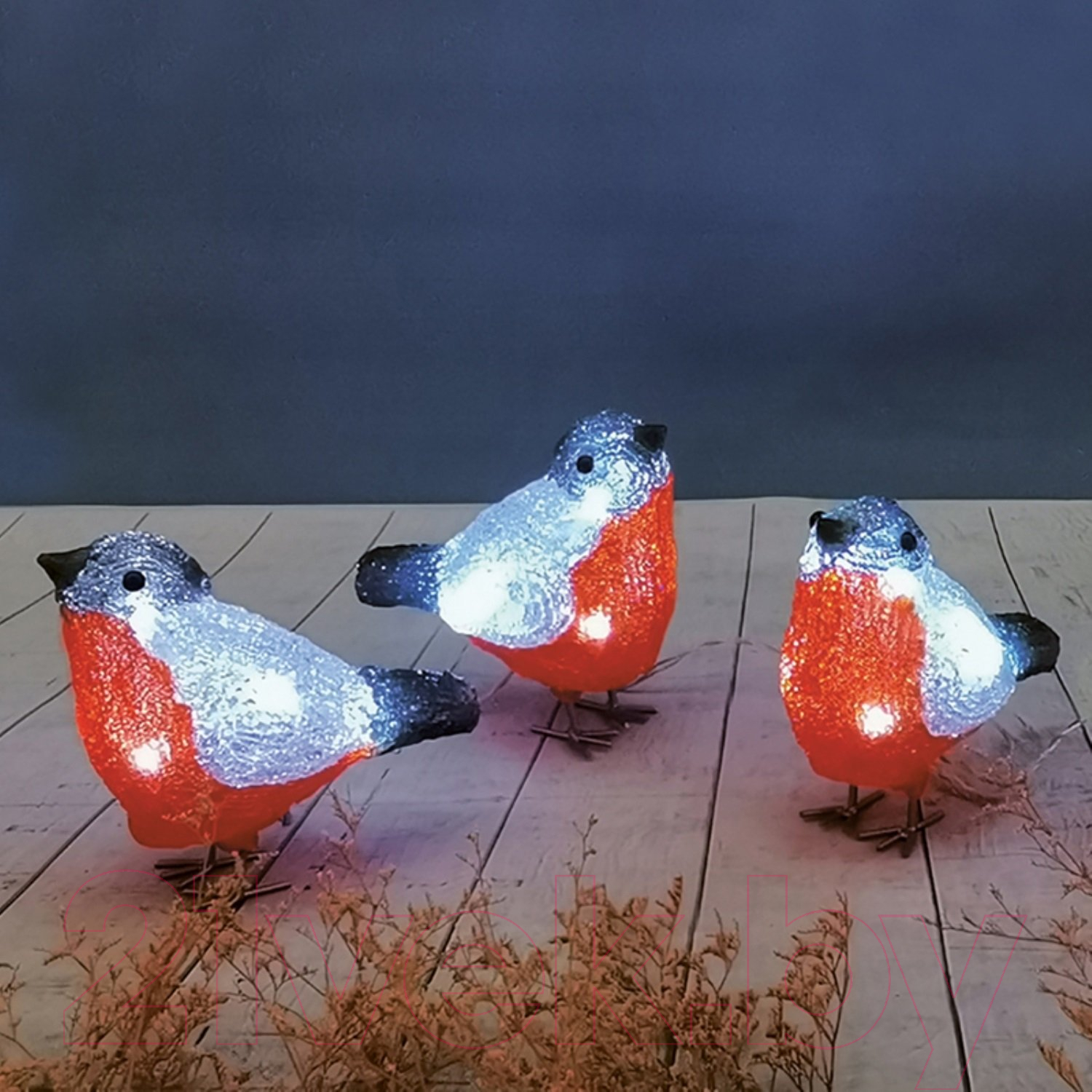 Набор световых фигурок Neon-Night Семья снегирей 513-346