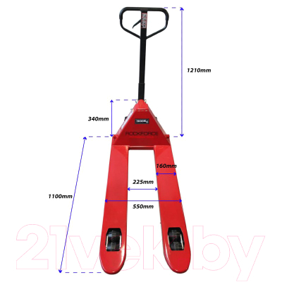 Тележка гидравлическая RockForce RF-AC3.0