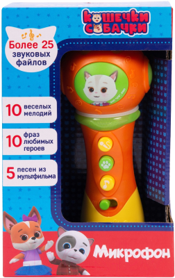 Музыкальная игрушка Кошечки-Собачки Микрофон / 38423