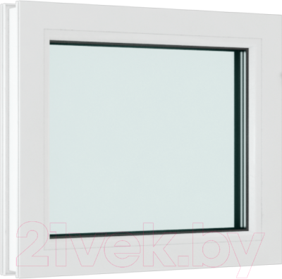 Окно ПВХ Brusbox Глухое 2 стекла (1200х1200х60)
