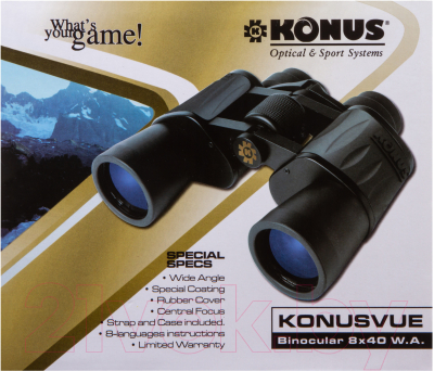 Бинокль Konus  Konusvue 8x40 WA / 76579