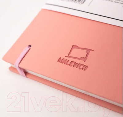 Скетчбук Малевичъ Bristol Touch / 401229 (розовый)