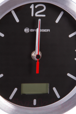 Настенные часы Bresser MyTime Bath RC / 74611 (черный)
