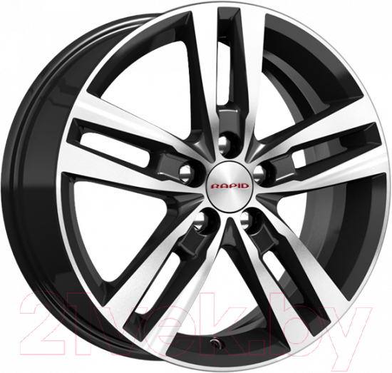 Литой диск K&K Rassvet (KC868) 16x6.5" 5x108мм DIA 67.1мм ET 40мм Алмаз черный