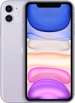 Смартфон Apple iPhone 11 64GB / MHDF3 (фиолетовый)