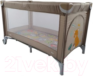 Кровать-манеж Baby Tilly Rio T-1011 (Sand Beige)