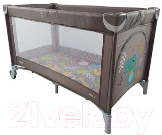 Кровать-манеж Baby Tilly Rio Plus T-1021 (Chocolate Brown)