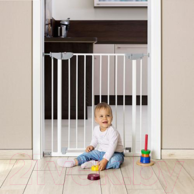Ворота безопасности для детей Reer Double-Lock / 9046730 (металл/белый)