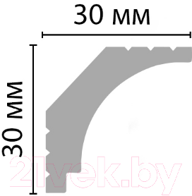 Плинтус потолочный Decomaster D115ДМ (30x30x2000)